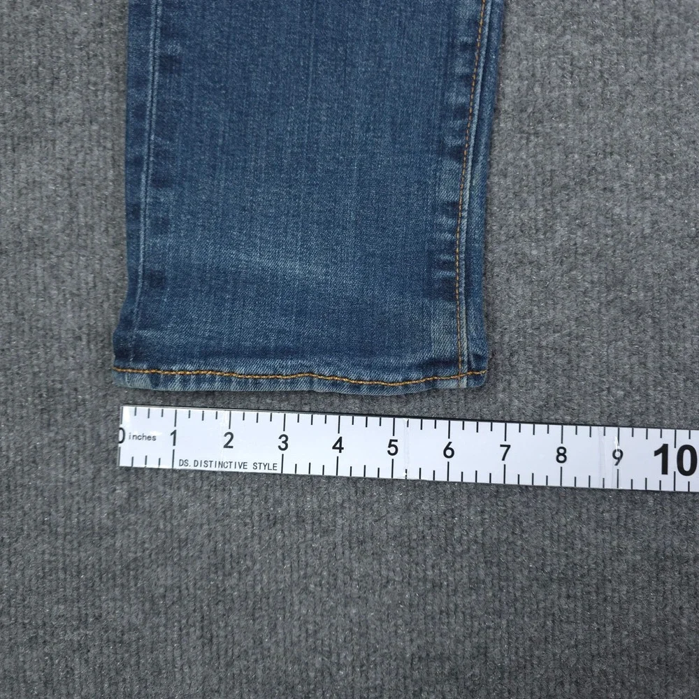 Levi 511 Jeans Mens W34 L34 Blue Slim Fit Denim High Rise Distressed Grunge